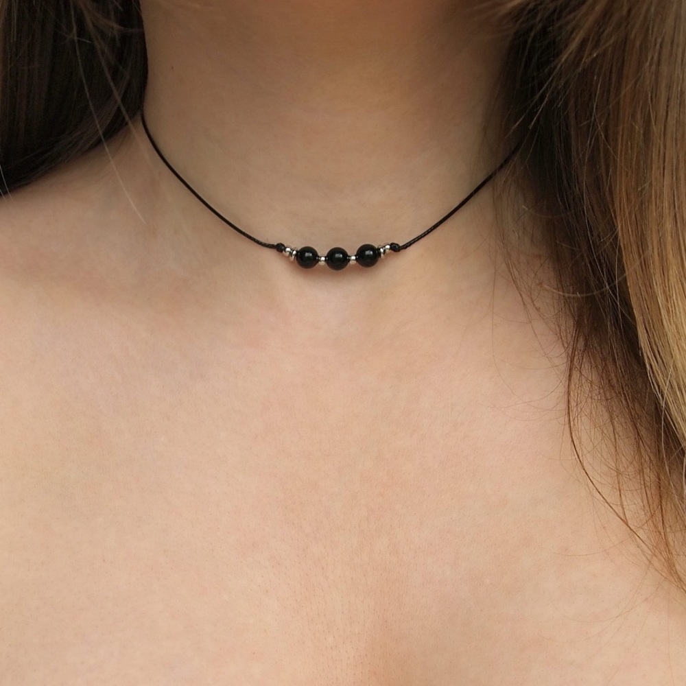 Black Tourmaline Protection Crystal Necklace